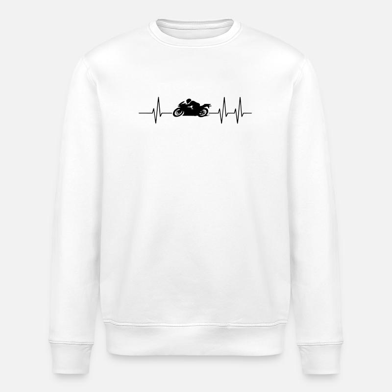 motocyclette - Sweat bio ROLLER Stanley/Stella Unisexe - blanc