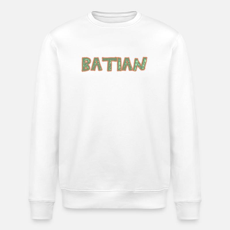 Batian en randonnée - Sweat bio ROLLER Stanley/Stella Unisexe - blanc