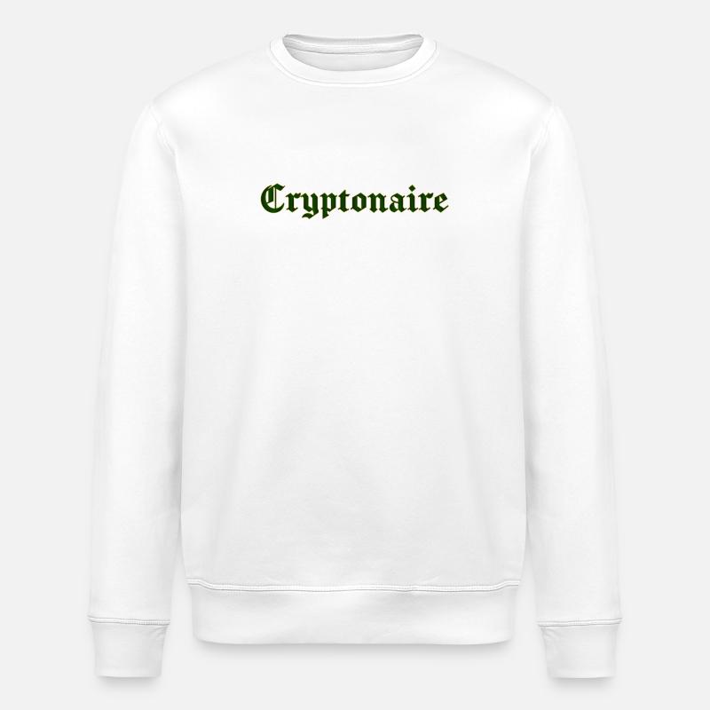 Cryptonaire - Sweat bio ROLLER Stanley/Stella Unisexe - blanc