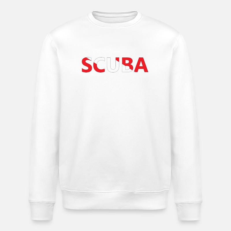 Plongeur - Sweat bio ROLLER Stanley/Stella Unisexe - blanc