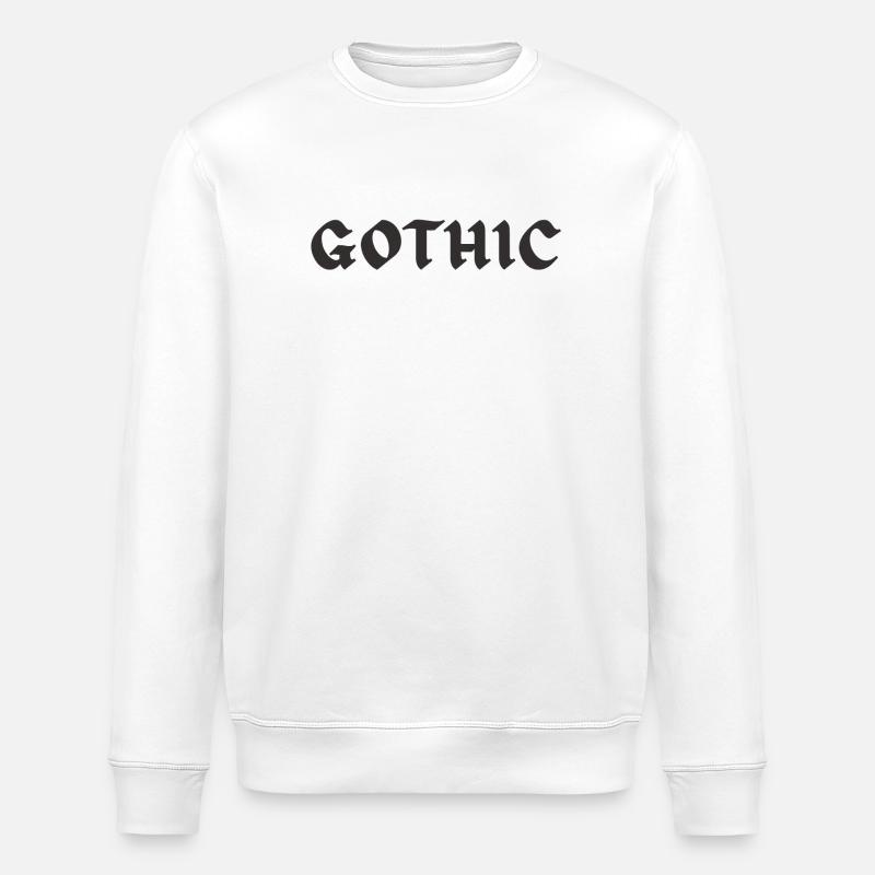 Gothic Black Edition - Stanley/Stella ROLLER Unisex Organic Sweatshirt - white