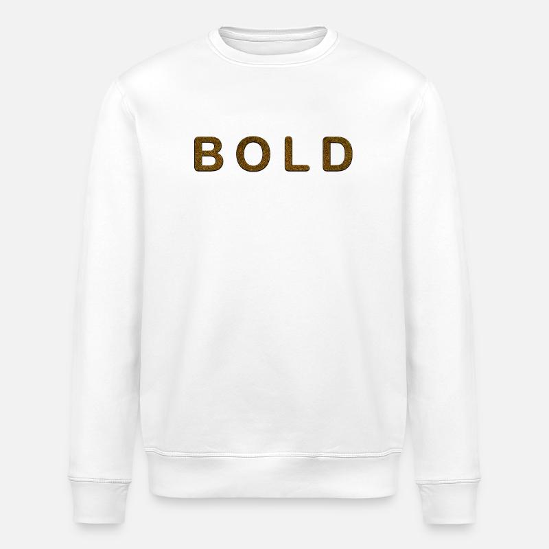 Künstlerisches abstraktes Gemälde mit Textur - Stanley/Stella Unisex Bio-Sweatshirt ROLLER - Weiß