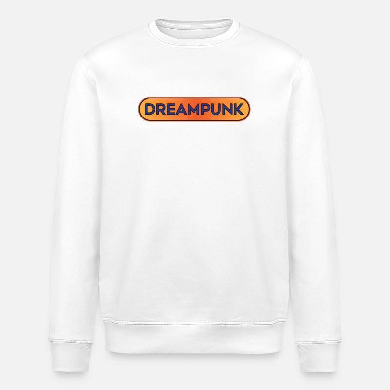 Dreampunk Sunset Gradient - Stanley/Stella ROLLER Unisex Organic Sweatshirt - white