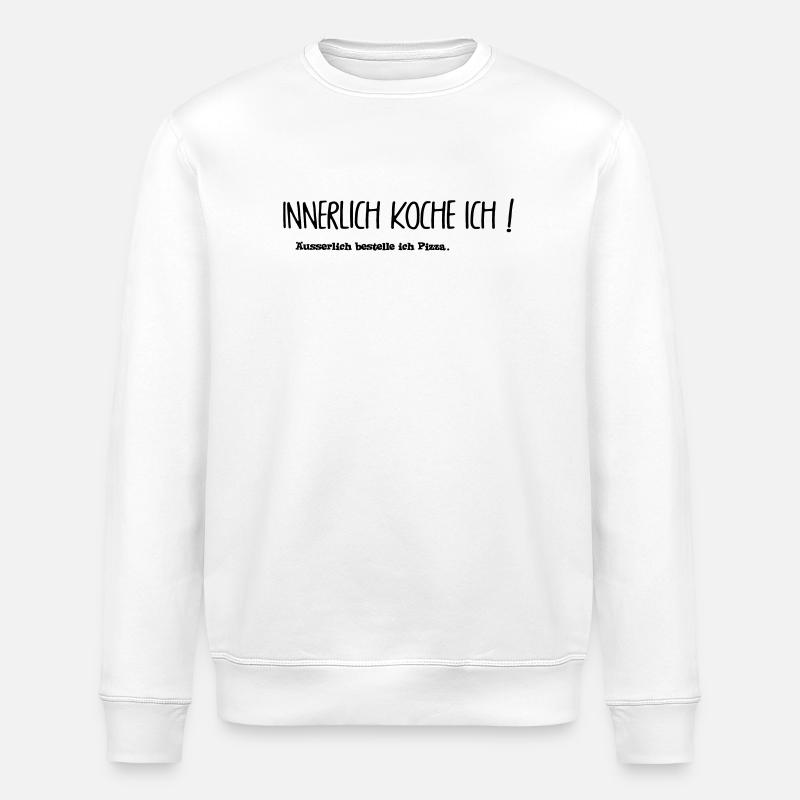 I'm boiling inside - Stanley/Stella ROLLER Unisex Organic Sweatshirt - white