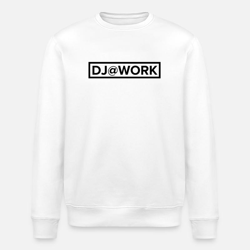 DJ at work - Stanley/Stella ROLLER Unisex Organic Sweatshirt - white