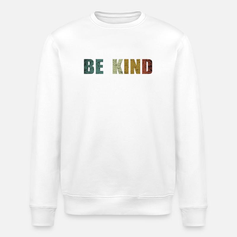 Sei freundlich - Stanley/Stella Unisex Bio-Sweatshirt ROLLER - Weiß