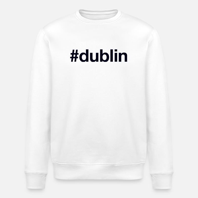 DUBLIN Ireland Irland - Stanley/Stella Unisex Bio-Sweatshirt ROLLER - Weiß