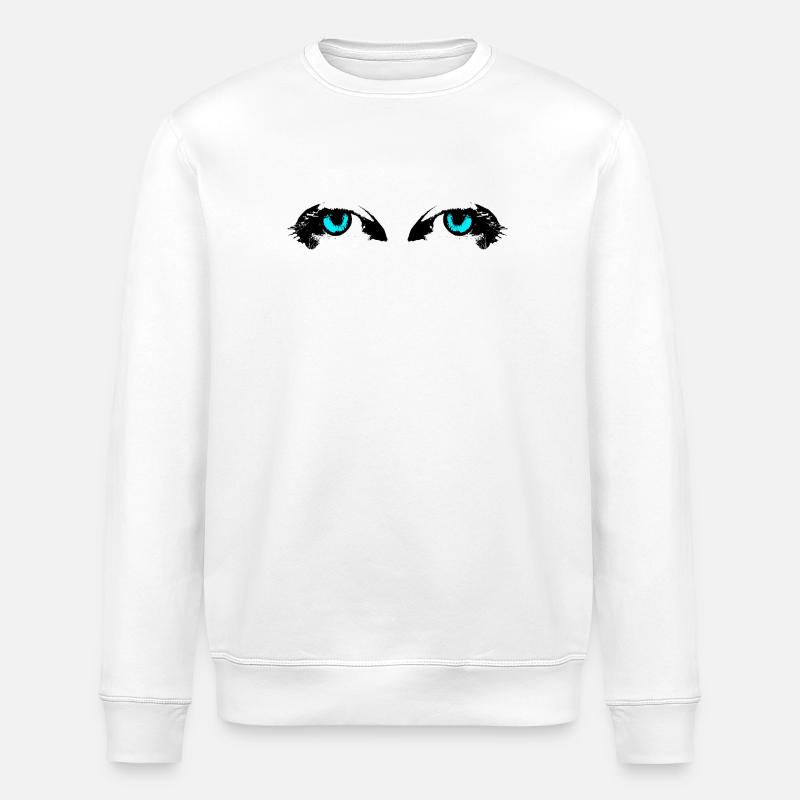 Eyes - Stanley/Stella Unisex Bio-Sweatshirt ROLLER - Weiß