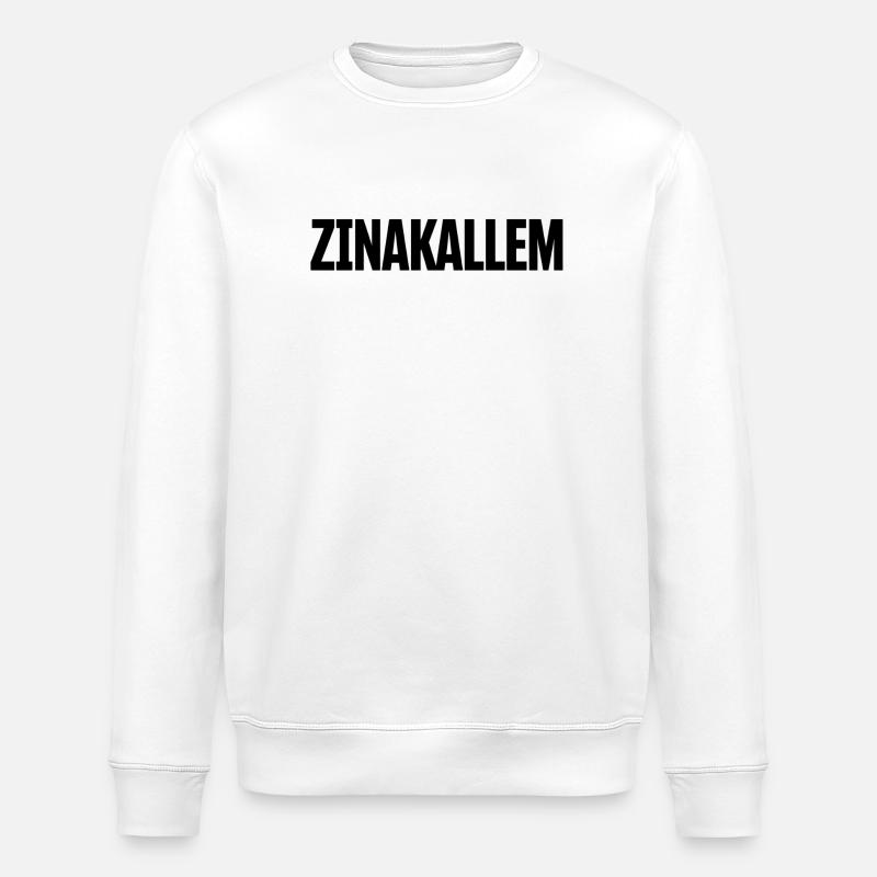 Zènakallem, flämisches Dialekt-T-Shirt - Stanley/Stella Unisex Bio-Sweatshirt ROLLER - Weiß