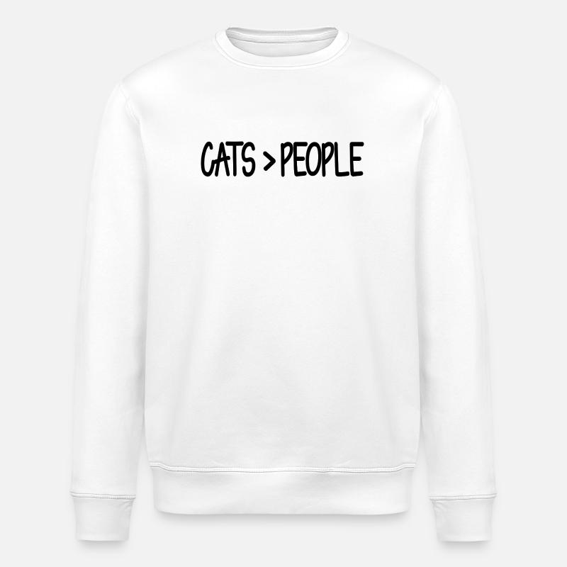 Chats>Gens Drôle de Chat - Sweat bio ROLLER Stanley/Stella Unisexe - blanc