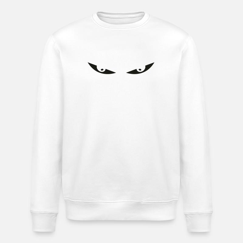 comic eyes augen - Stanley/Stella Unisex Bio-Sweatshirt ROLLER - Weiß