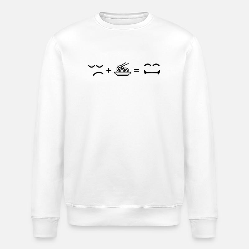 Negative Raumovale - Stanley/Stella Unisex Bio-Sweatshirt ROLLER - Weiß
