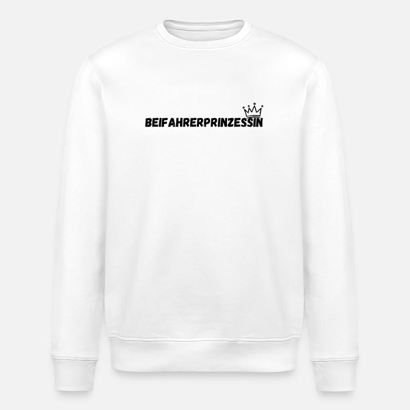 Princesse passagère - Sweat bio ROLLER Stanley/Stella Unisexe - blanc