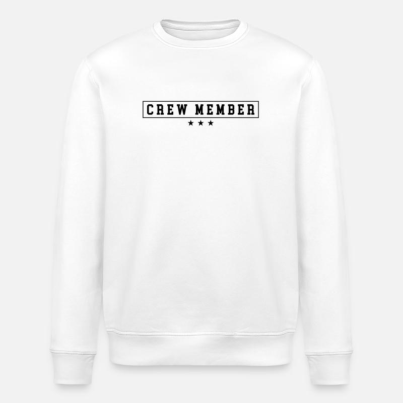 Crew Member - Stanley/Stella Unisex Bio-Sweatshirt ROLLER - Weiß