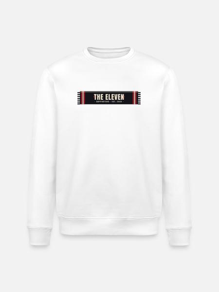 The Eleven — Supporter Scarf Design - Stanley/Stella ROLLER Unisex Organic Sweatshirt - white