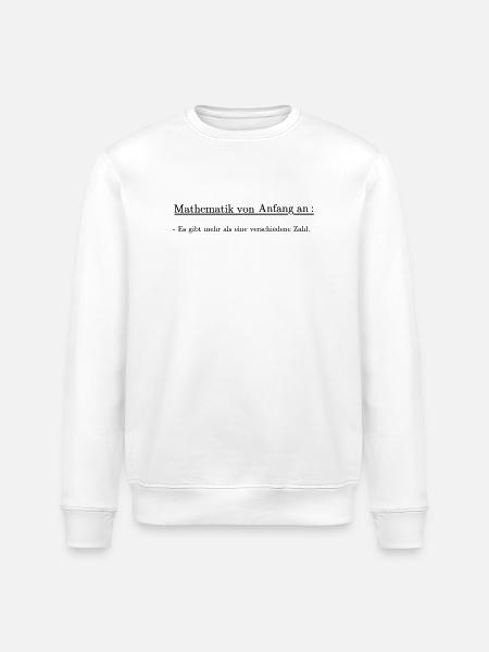Mathematik von Anfang an - Stanley/Stella Unisex Bio-Sweatshirt ROLLER - Weiß