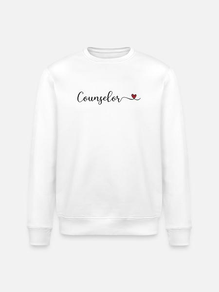 Berater mit Herz - Stanley/Stella Unisex Bio-Sweatshirt ROLLER - Weiß
