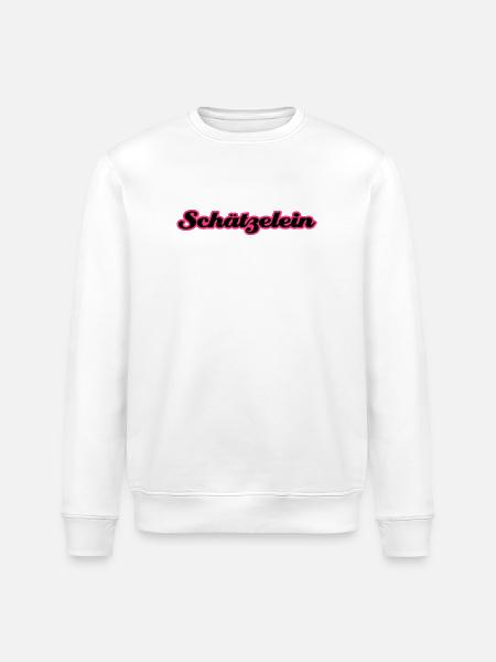 Schätzelein | Schatz | Schätzchen - Stanley/Stella ROLLER Unisex Organic Sweatshirt - white