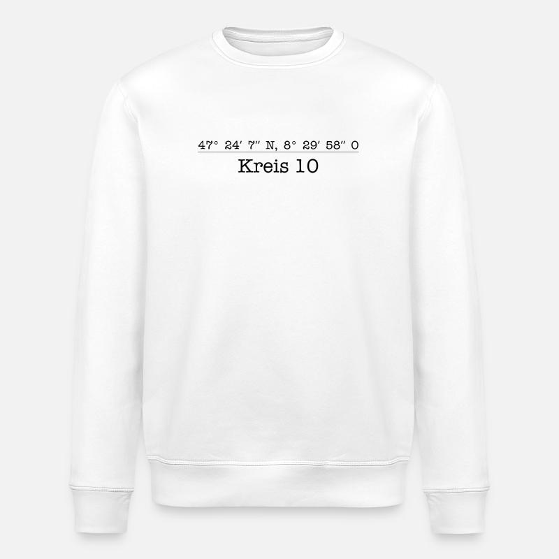 Coordonnées District 10 Zurich - Sweat bio ROLLER Stanley/Stella Unisexe - blanc