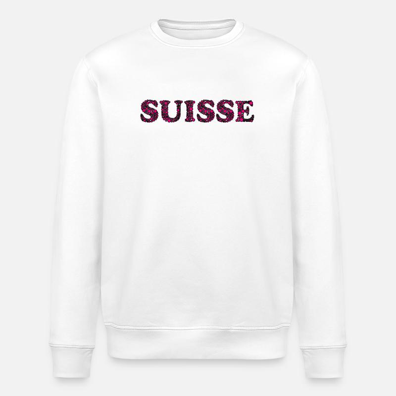 SUISSE. PAYS - Sweat bio ROLLER Stanley/Stella Unisexe - blanc