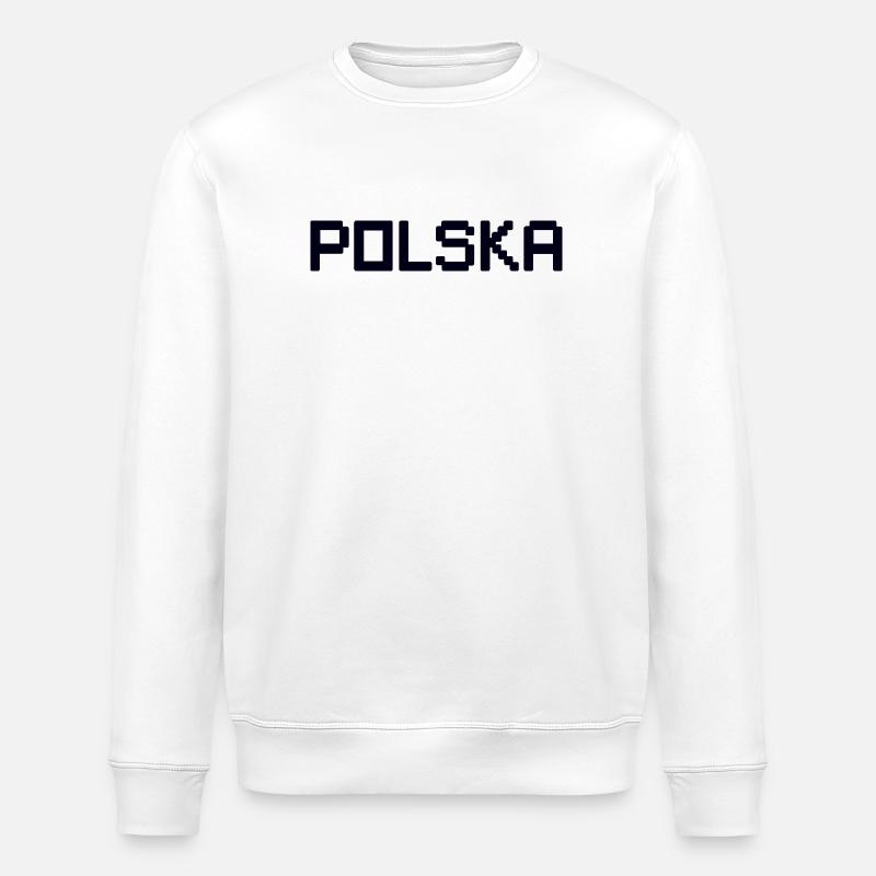 POLSKA Poland - Stanley/Stella Unisex Bio-Sweatshirt ROLLER - Weiß