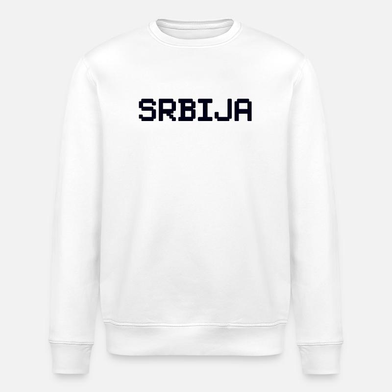 SRBIJA Serbia - Stanley/Stella Unisex Bio-Sweatshirt ROLLER - Weiß