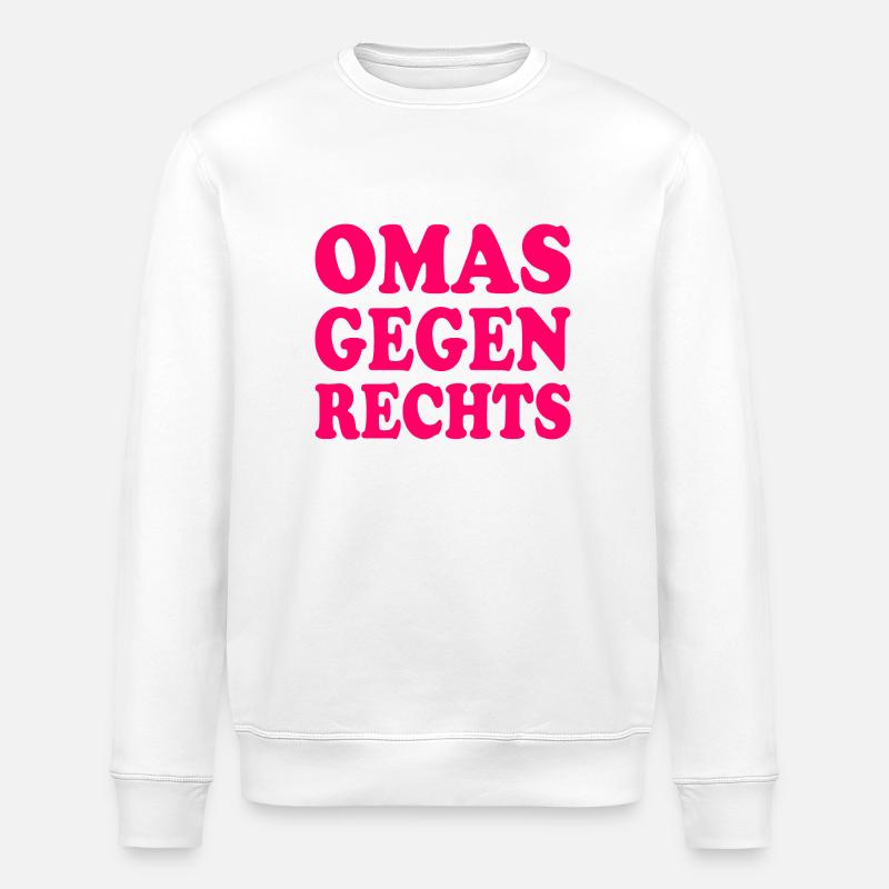 Omas gegen rechts - Stanley/Stella Unisex Bio-Sweatshirt ROLLER - Weiß