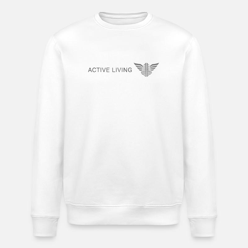 Vegetarische Bastion Symboldesign - Stanley/Stella Unisex Bio-Sweatshirt ROLLER - Weiß