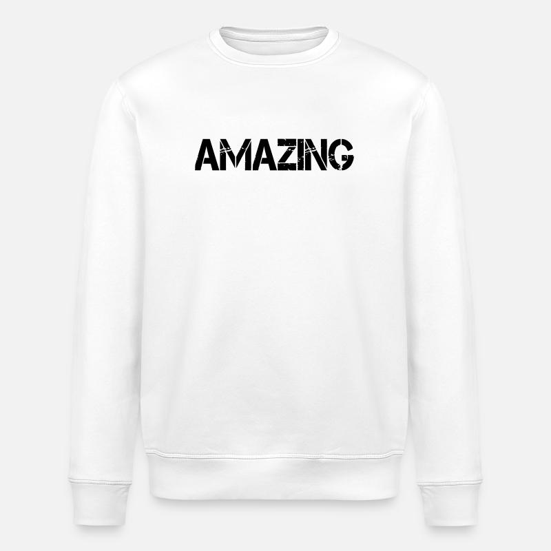 AMAZING - Stanley/Stella Unisex Bio-Sweatshirt ROLLER - Weiß
