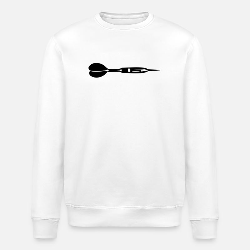 Dartpfeil Symbol - Stanley/Stella Unisex Bio-Sweatshirt ROLLER - Weiß
