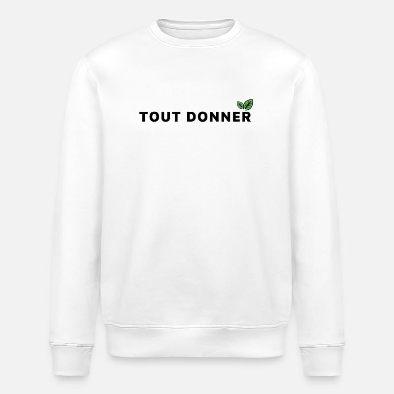 Tout_donner_ecologie - Stanley/Stella Unisex Bio-Sweatshirt ROLLER - Weiß