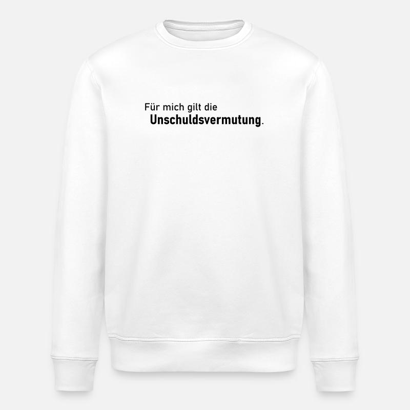 Unschuldsvermutung - Stanley/Stella Unisex Bio-Sweatshirt ROLLER - Weiß