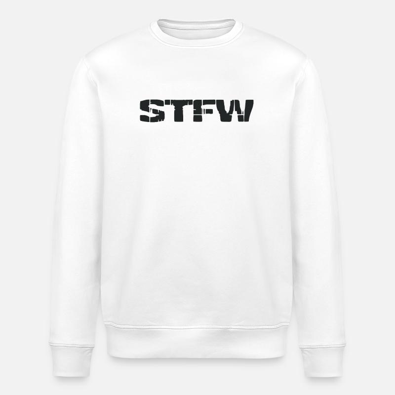 STFW - Search the fucking web - Stanley/Stella ROLLER Unisex Organic Sweatshirt - white
