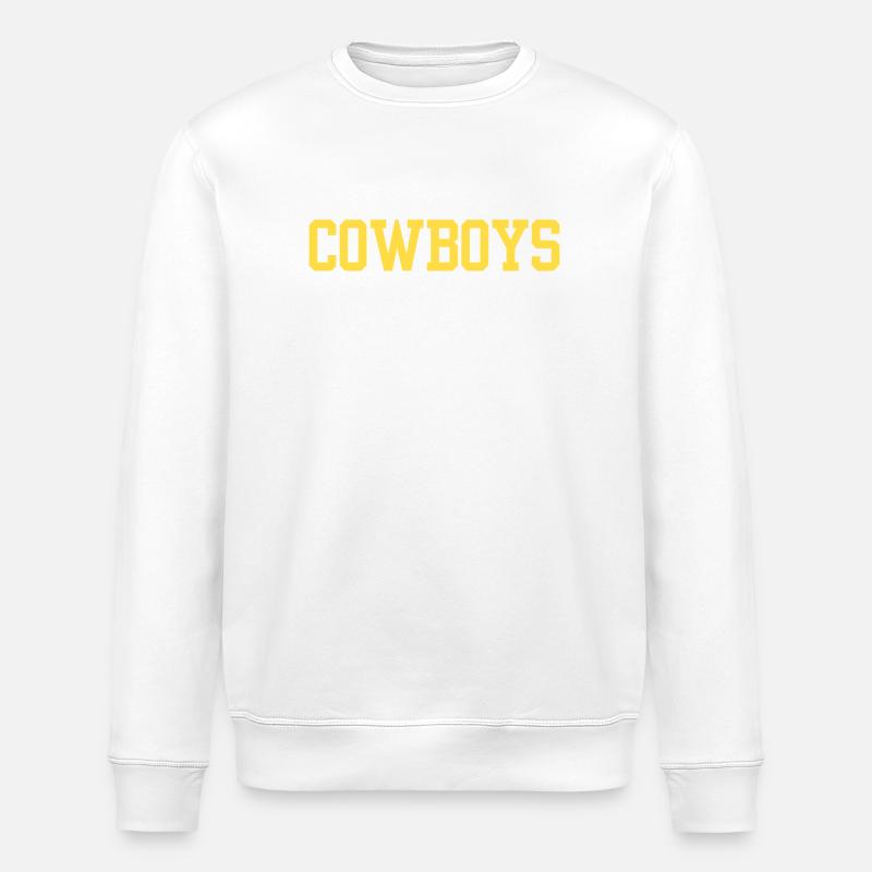 Cowboys - Sweat bio ROLLER Stanley/Stella Unisexe - blanc