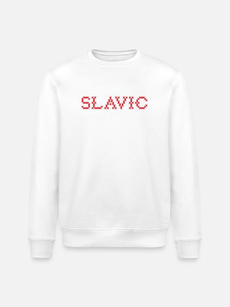SLAVIC Folk Slawisch - Stanley/Stella ROLLER Unisex Organic Sweatshirt - white