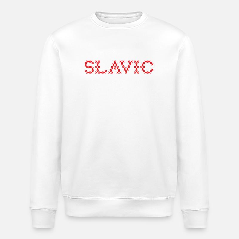 SLAVE Folk Slawisch - Sweat bio ROLLER Stanley/Stella Unisexe - blanc
