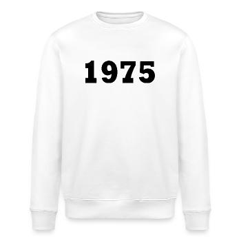 1975 - Stanley/Stella Unisex Bio-Sweatshirt ROLLER - Weiß - Vorne - Nik (191cm)