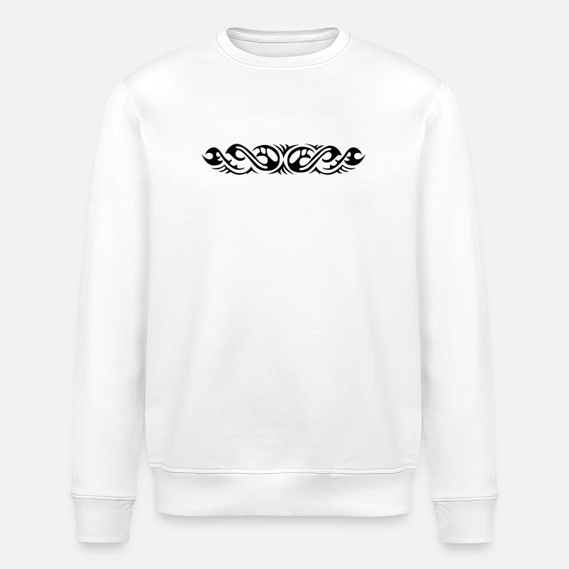 Tribal 7 von Helfspawn - Stanley/Stella Unisex Bio-Sweatshirt ROLLER - Weiß