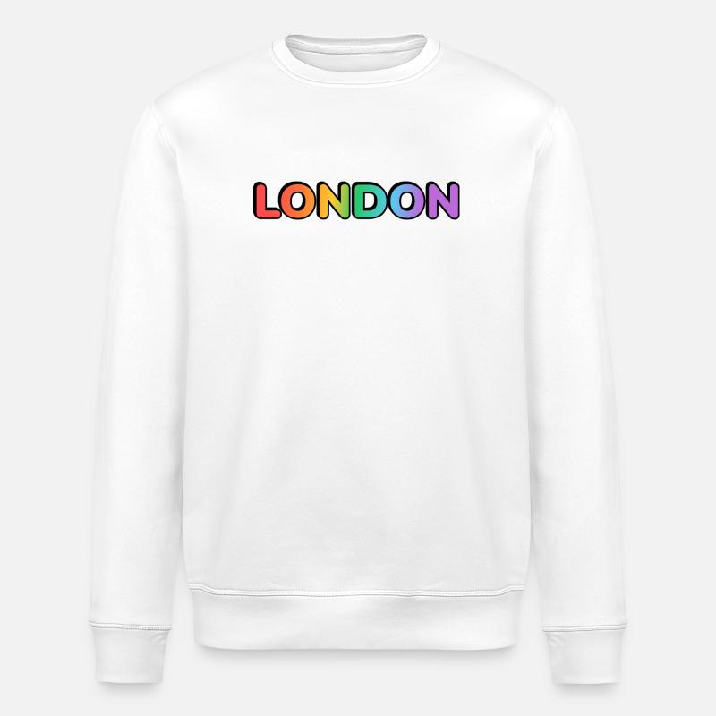 London LGBTQ Rainbow - Sweat bio ROLLER Stanley/Stella Unisexe - blanc