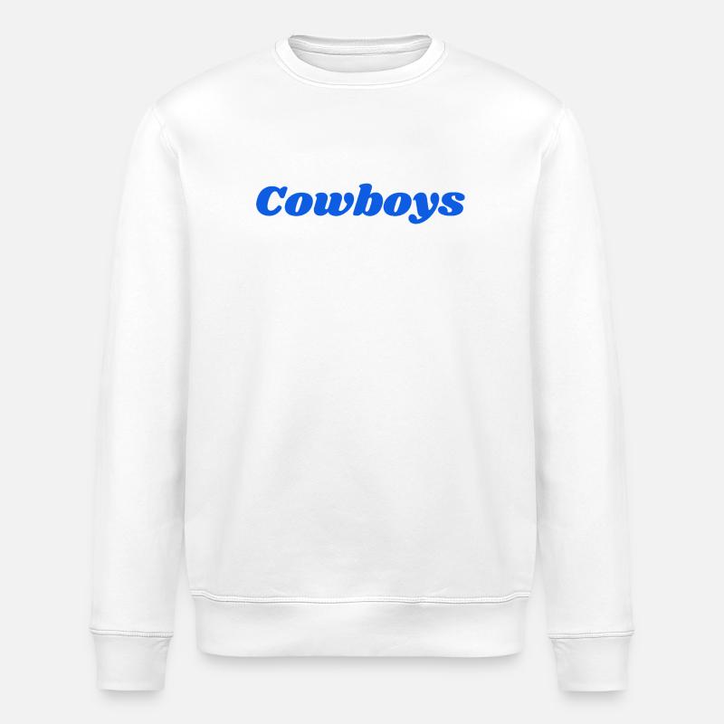 Cowboys - Sweat bio ROLLER Stanley/Stella Unisexe - blanc