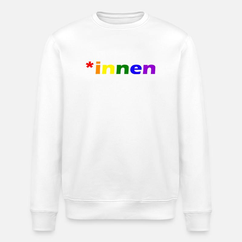 *innen Gendern - Stanley/Stella Unisex Bio-Sweatshirt ROLLER - Weiß