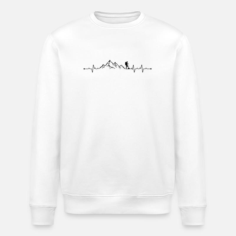 Randonnée cardiaque - Sweat bio ROLLER Stanley/Stella Unisexe - blanc