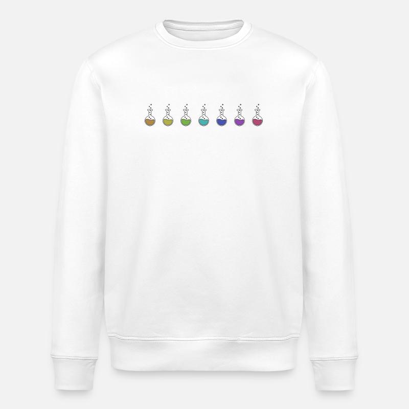 Chemie Experiment im Labor - Stanley/Stella Unisex Bio-Sweatshirt ROLLER - Weiß