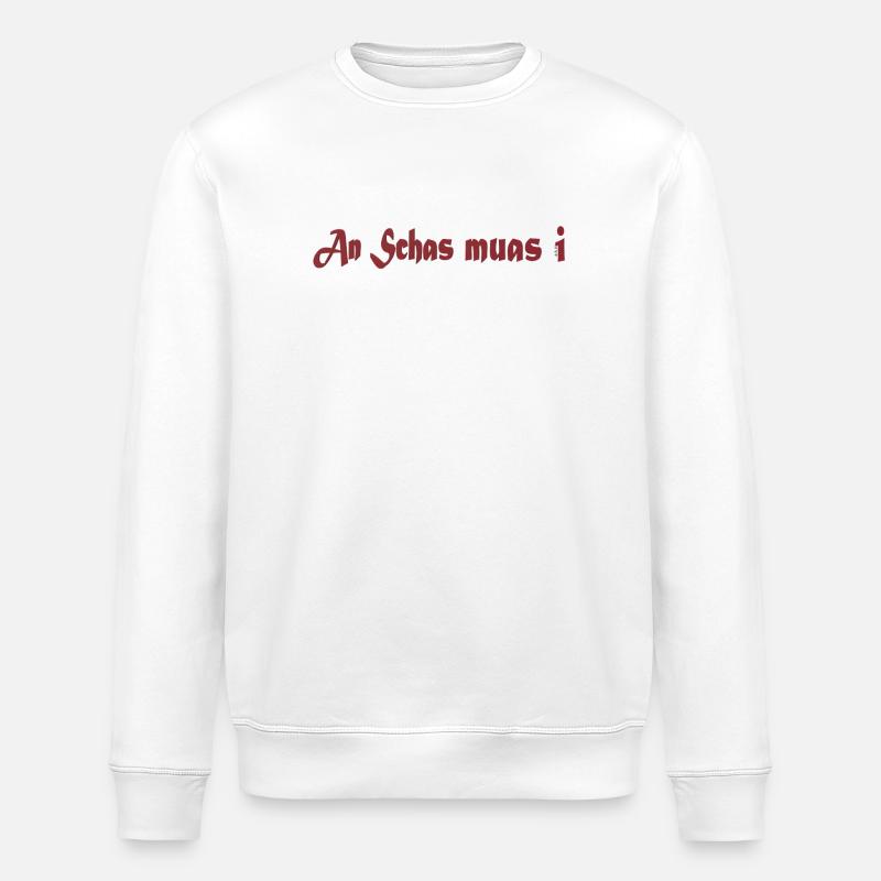 An_Schas_muas_i - Stanley/Stella Unisex Bio-Sweatshirt ROLLER - Weiß