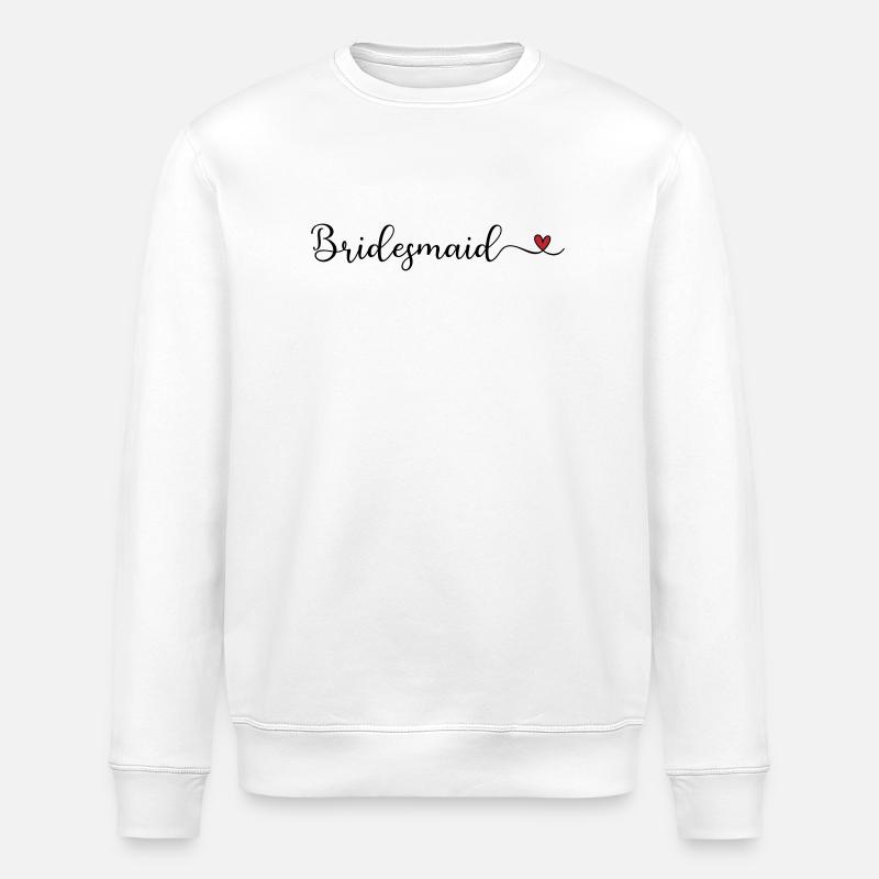 Bridesmaid - Stanley/Stella ROLLER Unisex Organic Sweatshirt - white