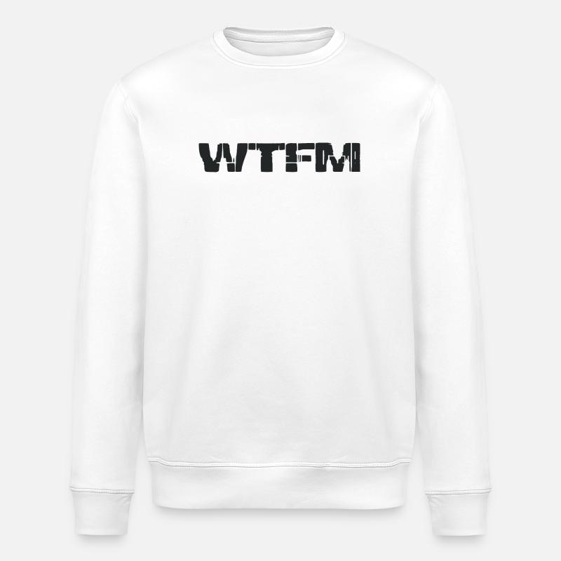 WTFM - Write the fucking manual - Sweat bio ROLLER Stanley/Stella Unisexe - blanc