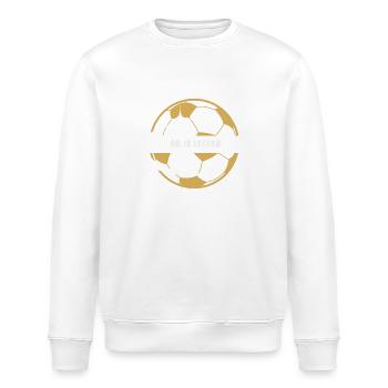 Football no:10 legend, football gift - Stanley/Stella ROLLER Unisex Organic Sweatshirt - white - Front - Nik (191cm)