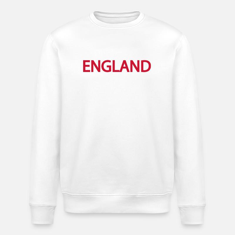 Englische Landschaft im Wave Foam Style - Stanley/Stella Unisex Bio-Sweatshirt ROLLER - Weiß