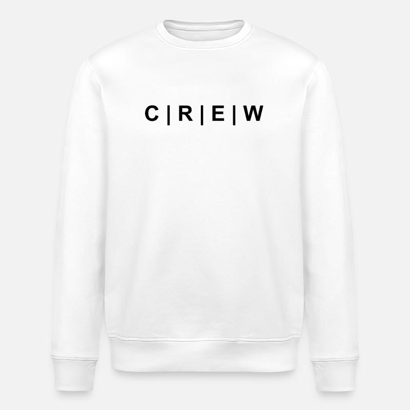 CREW noir - Sweat bio ROLLER Stanley/Stella Unisexe - blanc