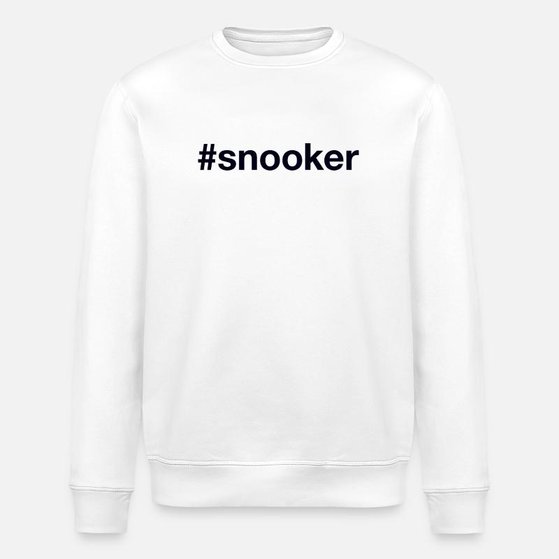 Snooker Billard - Stanley/Stella Unisex Bio-Sweatshirt ROLLER - Weiß